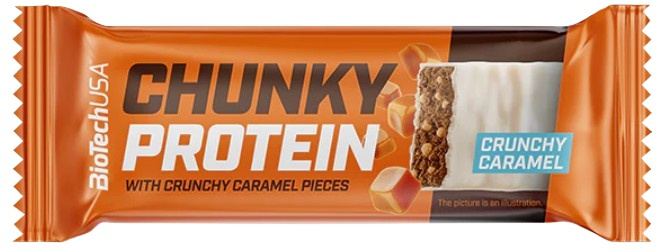 Biotech USA BioTechUSA Chunky Protein Bar 50 g - Crunchy Caramel