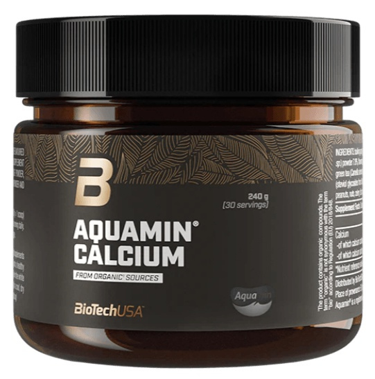 BioTechUSA Aquamin Calcium 240 g - citronová tráva s limetkou