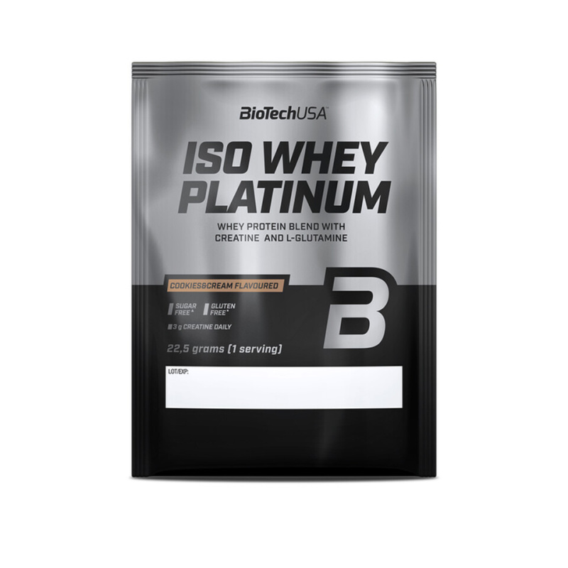 BioTechUSA Iso Whey Platinum 22,5 g - Cookies&cream