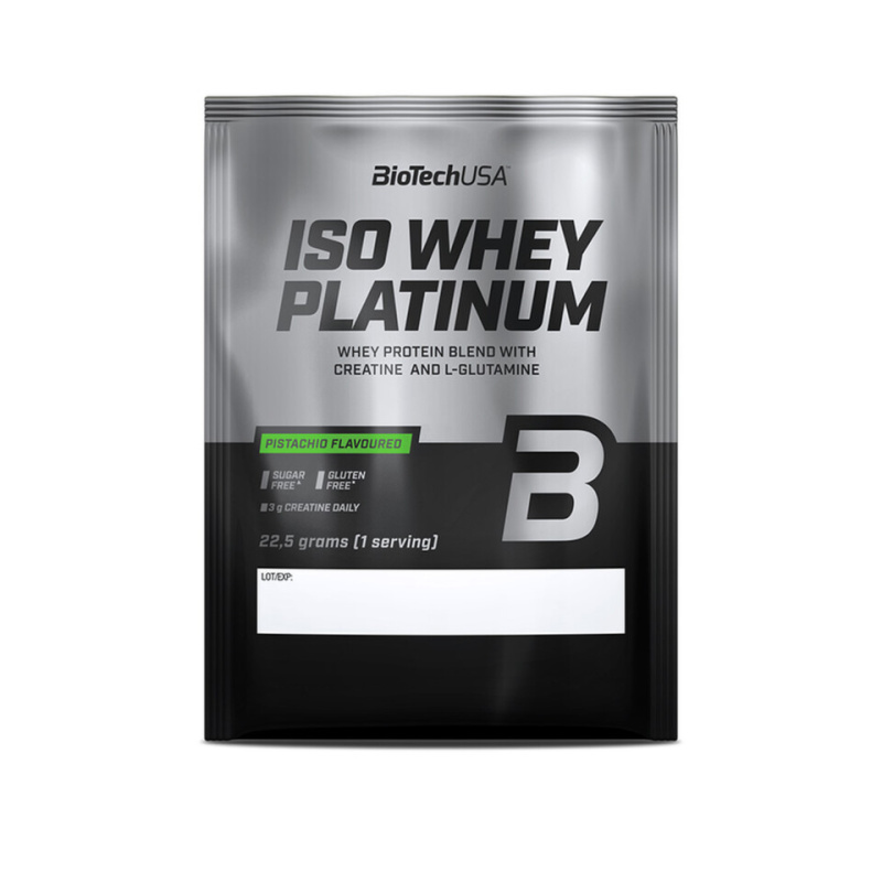 BioTechUSA Iso Whey Platinum 22,5 g - pistácie