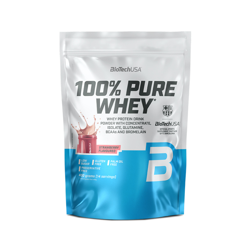 BioTechUSA 100% Pure Whey 400 g - jahoda