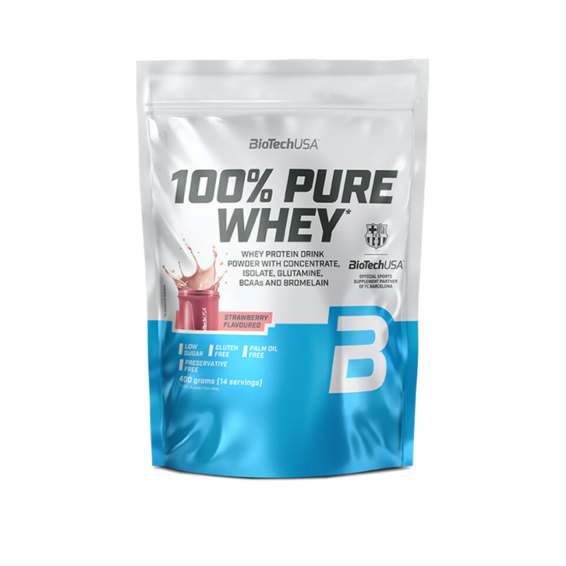 BioTechUSA 100% Pure Whey 400 g - jahoda