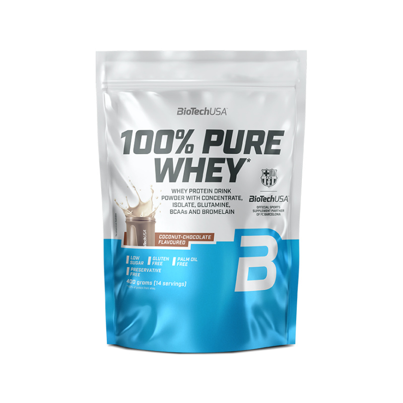 BioTechUSA 100% Pure Whey 400 g - čokoláda/kokos
