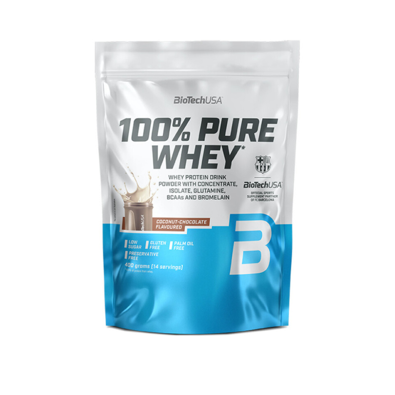 BioTechUSA 100% Pure Whey 400 g - čokoláda/kokos