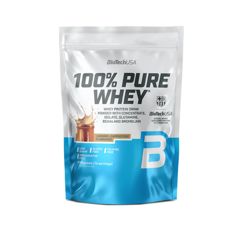 BioTechUSA 100% Pure Whey 400 g - karamel/cappuccino