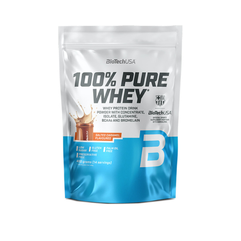 BioTechUSA 100% Pure Whey 400 g - slaný karamel