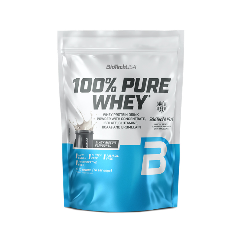 BioTechUSA 100% Pure Whey 400 g - Black Biscuit