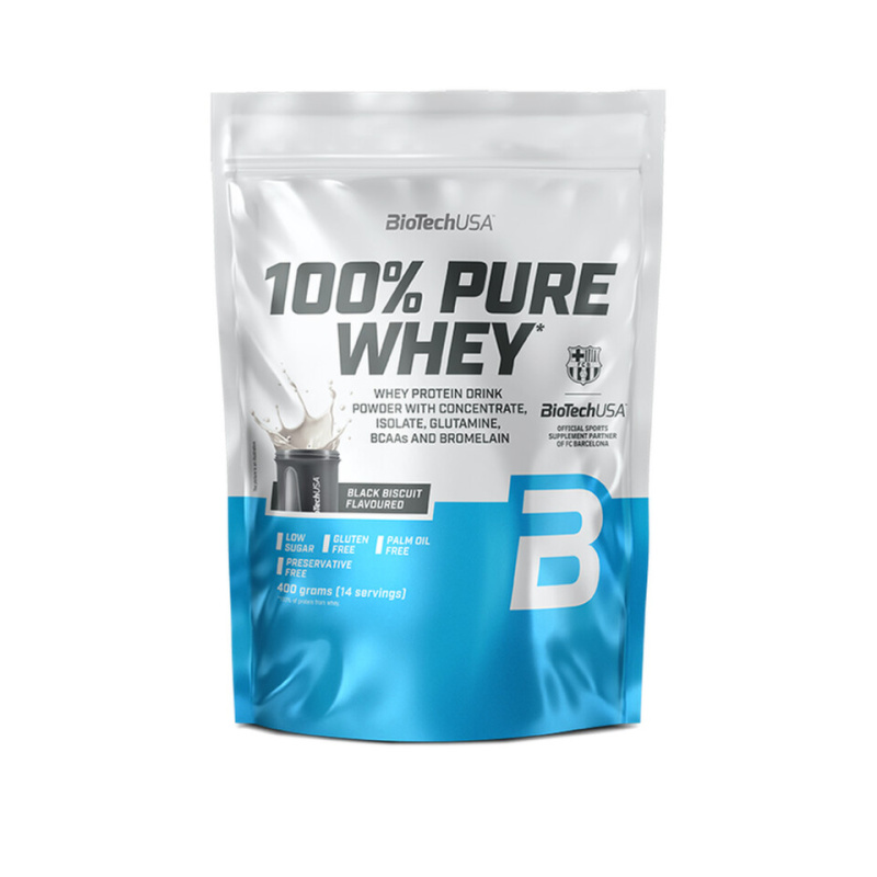 BioTechUSA 100% Pure Whey 400 g - Black Biscuit