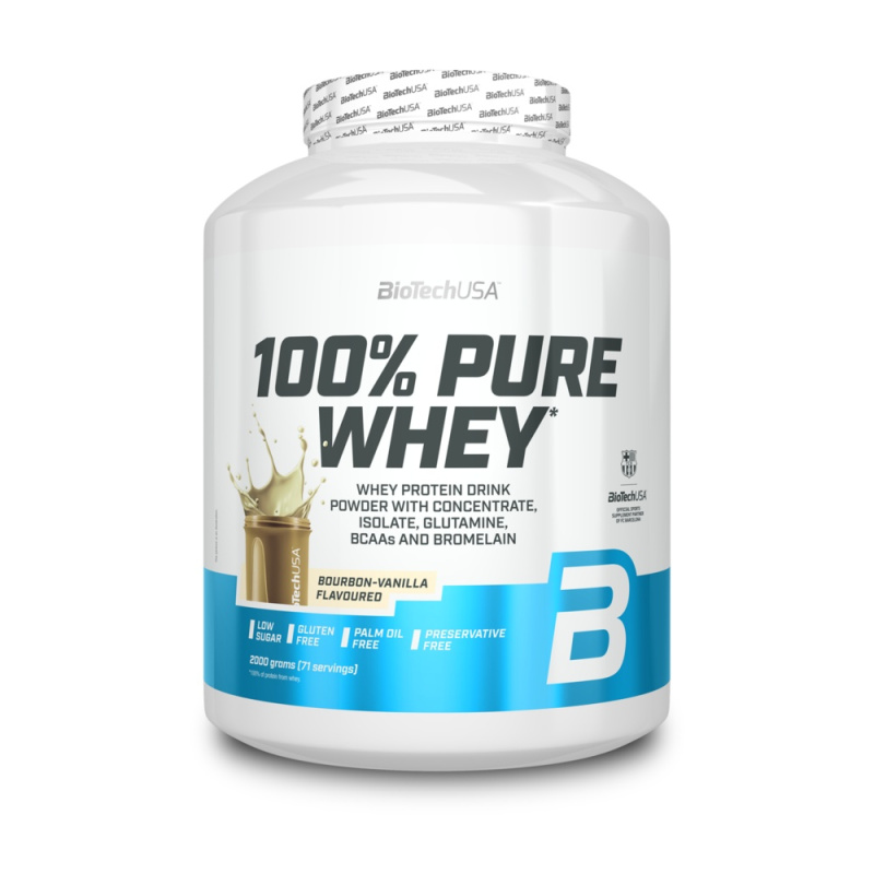 BioTechUSA 100% Pure Whey 2000 g - vanilka bourbon