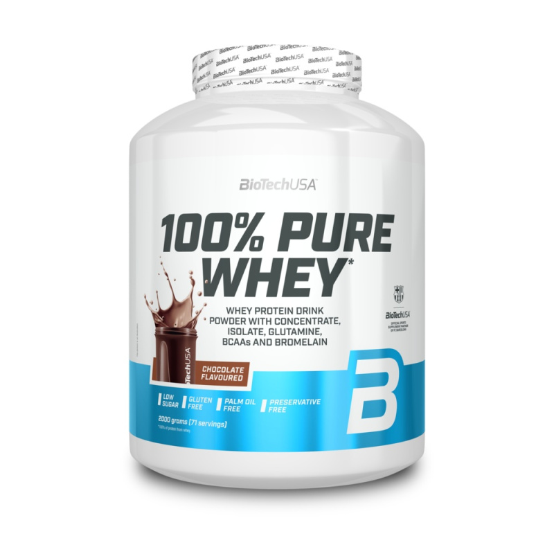 BioTech USA 100% Pure Whey Protein, 2270 g Příchuť: Čokoláda 2000 g