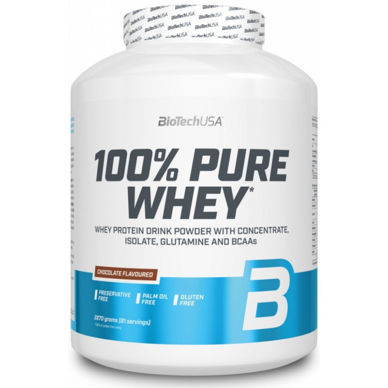 BioTech USA 100% Pure Whey Protein, 2270 g Příchuť: Čokoláda 2000 g