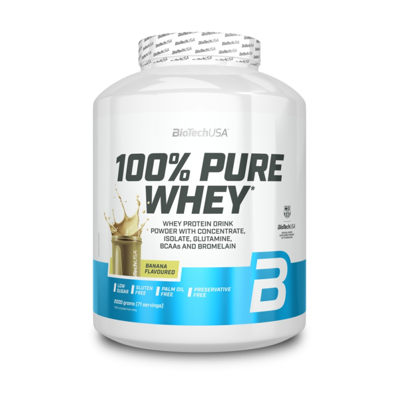 BioTechUSA 100% Pure Whey 2000 g - banán