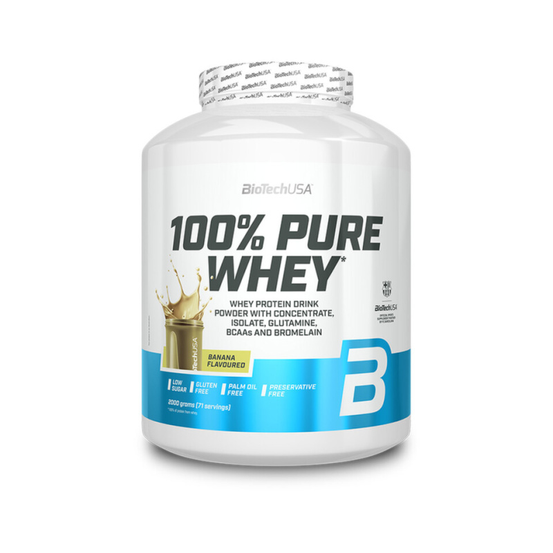 BioTechUSA 100% Pure Whey 2000 g - banán