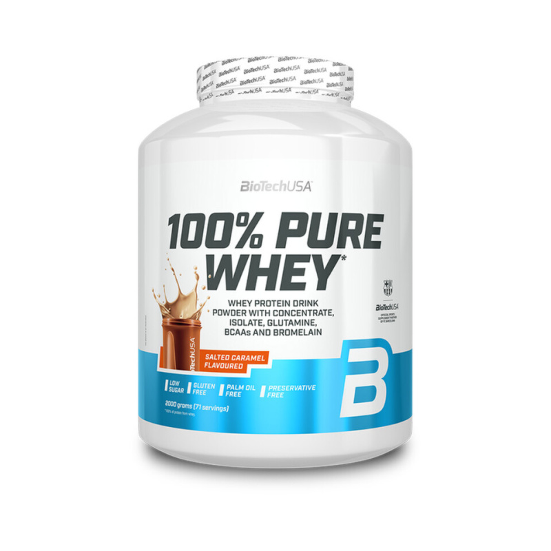 BioTechUSA 100% Pure Whey 2000 g - slaný karamel