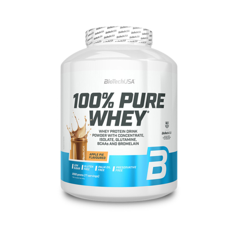 BioTechUSA 100% Pure Whey 2000 g - apple pie (jablečný koláč)