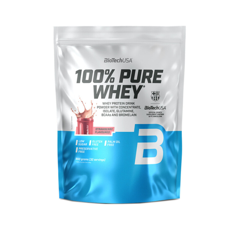 BioTechUSA 100% Pure Whey 900 g - jahoda