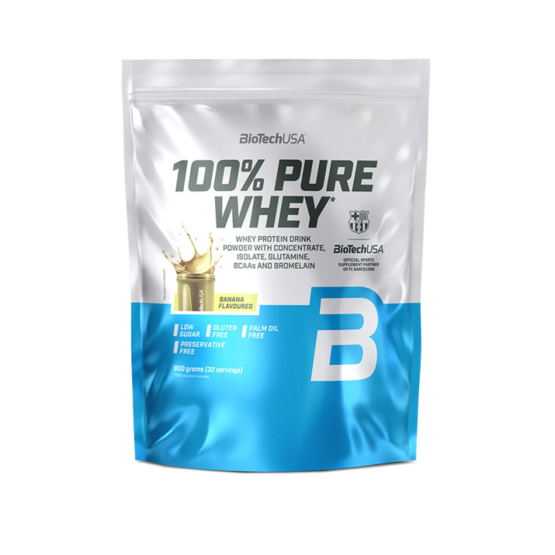 BioTechUSA 100% Pure Whey 900 g - banán