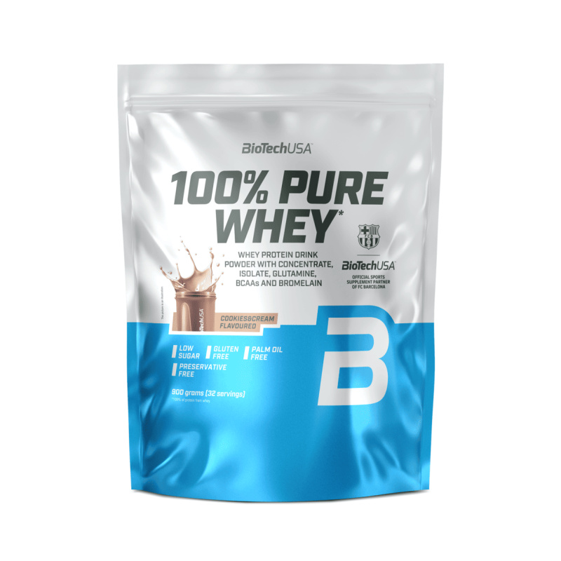 BioTechUSA 100% Pure Whey 900 g - Cookies&Cream
