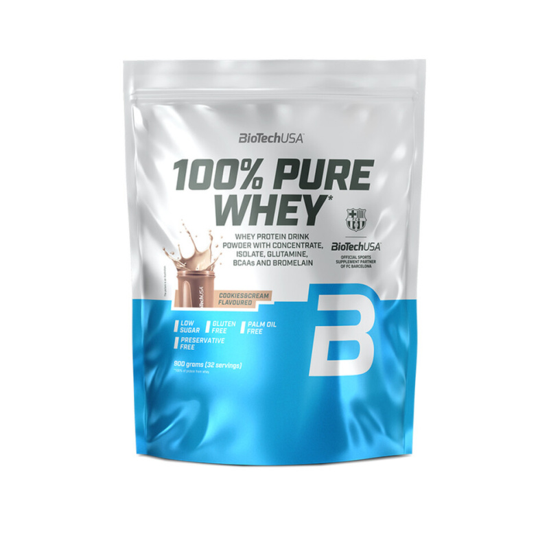 BioTechUSA 100% Pure Whey 900 g - Cookies&Cream