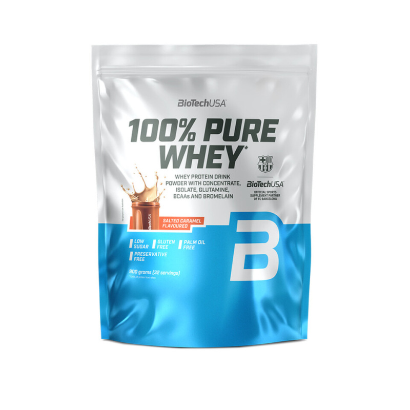 BioTechUSA 100% Pure Whey 900 g - slaný karamel
