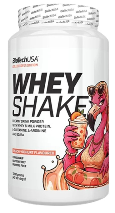 BioTechUSA Whey Shake 1000 g - broskev a jogurt