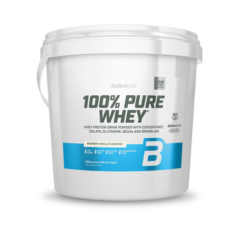 Biotech USA BioTechUSA 100% Pure Whey 3000 g - vanilka bourbon