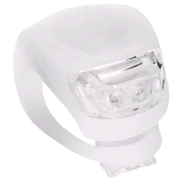 LED světlo na kolo 1W 50lm IP65, bílé - blikačka