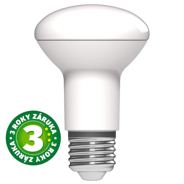 Prémiová LED žárovka E27 8W 806lm R63 teplá, ekv. 60W, 3 roky