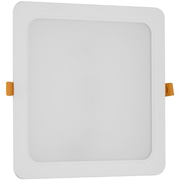 Vestavný LED panel 24W 2600lm, studená, čtvercový, 22cm
