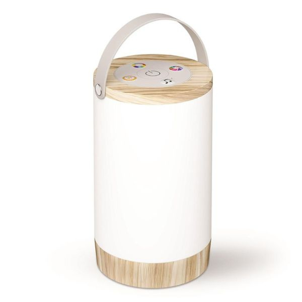 Nabíjecí stmívatelná barevná LED stolní lampa 1,8W 120lm RGB+W s barevnou hudbou