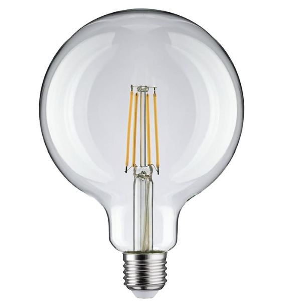 Velká retro LED žárovka E27 12W 1560lm studená, filament, G125, průměr 125mm, ekv. 102W