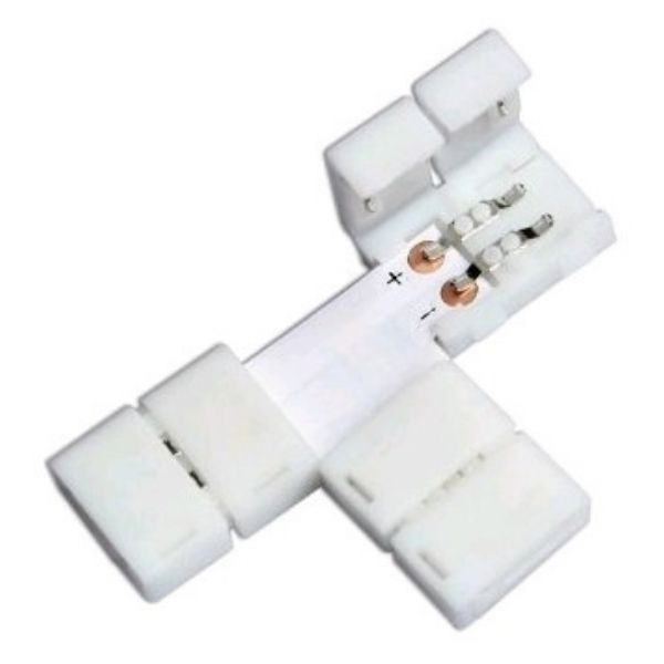 Konektor LED pásku 8mm - rozbočka T bez pájení