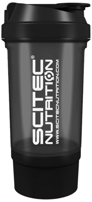 Scitec Nutrition Scitec Šejkr Traveler 500 ml + zásobník - černá