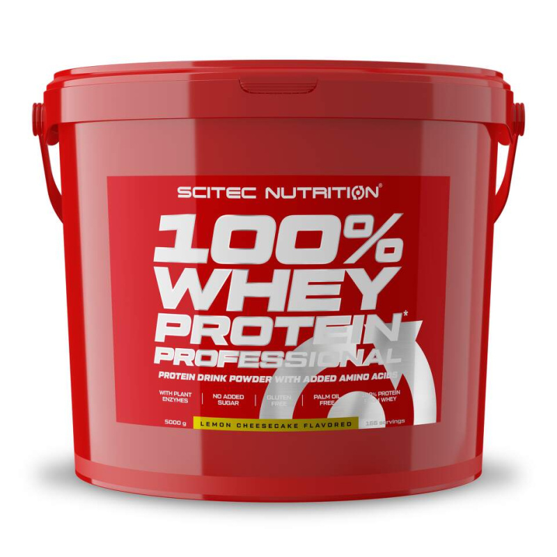 Scitec 100% Whey Protein Professional 5000 g - čokoláda/cookies cream