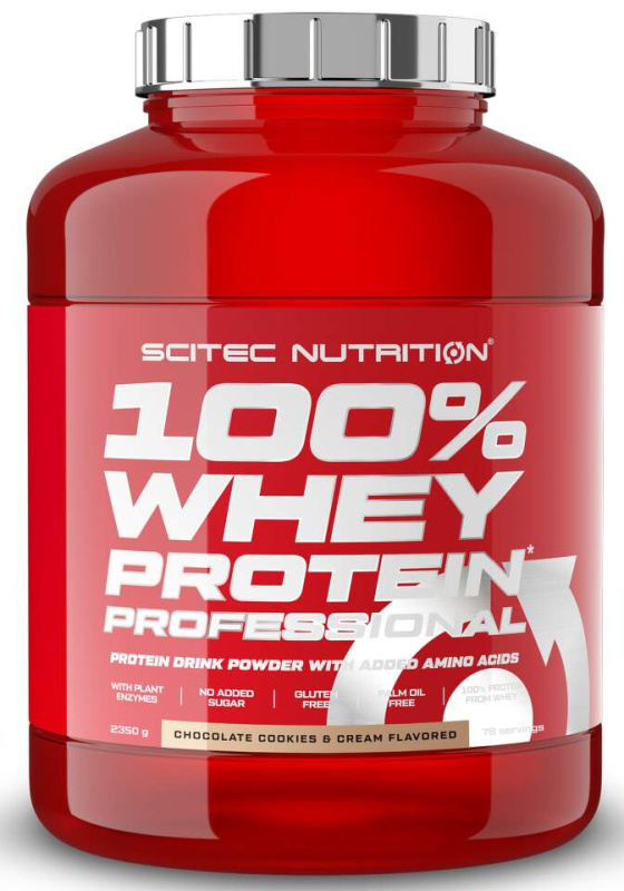 Scitec Nutrition 100% Whey Protein Professional 2350 g Příchuť: Čokoláda/Sušenky se smetanou