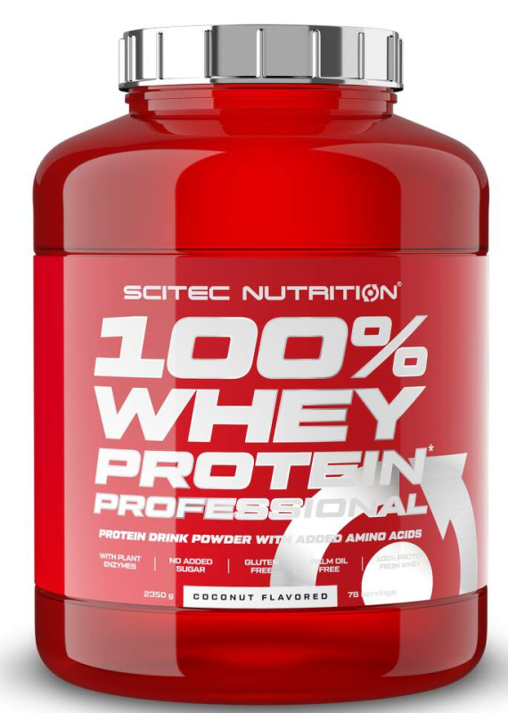 Scitec Nutrition 100% Whey Protein Professional 2350 g Příchuť: Kokos