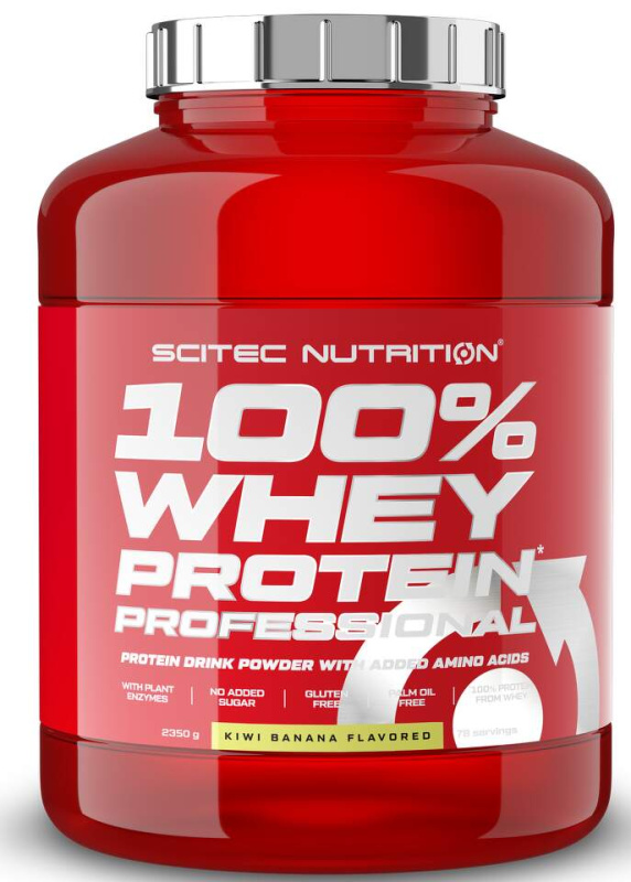 Scitec Nutrition 100% Whey Protein Professional 2350 g Příchuť: Kiwi/Banán