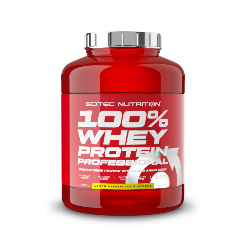 Scitec Nutrition 100% Whey Protein Professional 2350 g Příchuť: Citrónový cheesecake