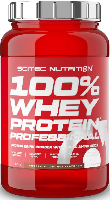 Scitec Nutrition Scitec 100% Whey Protein Professional 920 g - čokoláda/kokos