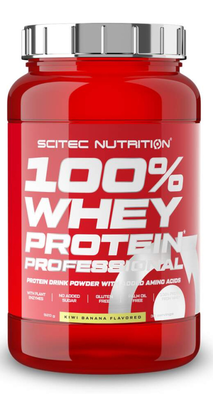 Scitec Nutrition 100% Whey Protein Professional 920g - kiwi, banán