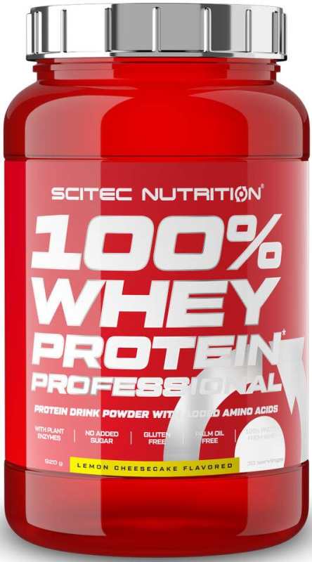 Scitec Nutrition 100% Whey Protein Professional 920 g Příchuť: Citronový cheescake
