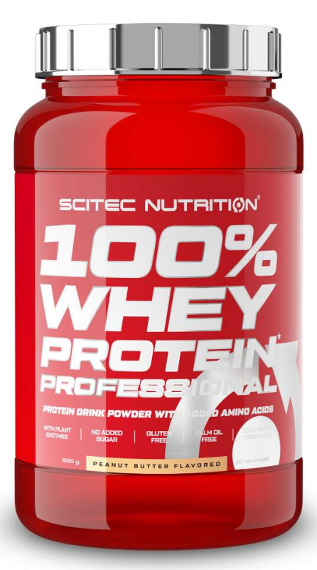 Scitec Nutrition Scitec 100% Whey Protein Professional 920 g - arašídové máslo