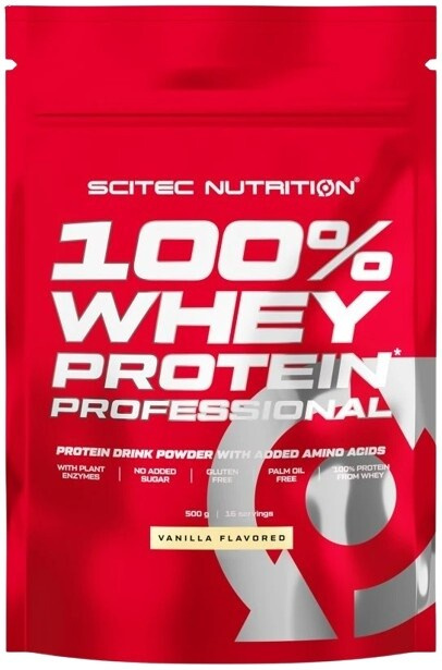 Scitec Nutrition 100% Whey Protein Professional, 500 g Příchuť: Vanilka
