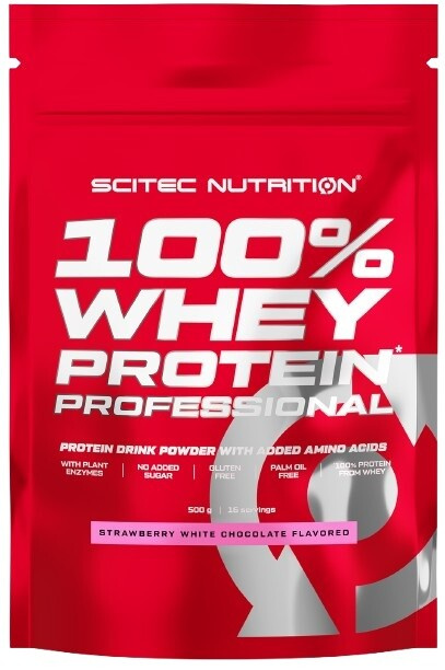 Scitec Nutrition 100% Whey Protein Professional, 500 g Příchuť: Jahoda/Bílá čokoláda