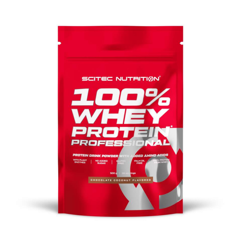Scitec Nutrition 100% Whey Protein Professional, 500 g Příchuť: Čokoláda/Kokos