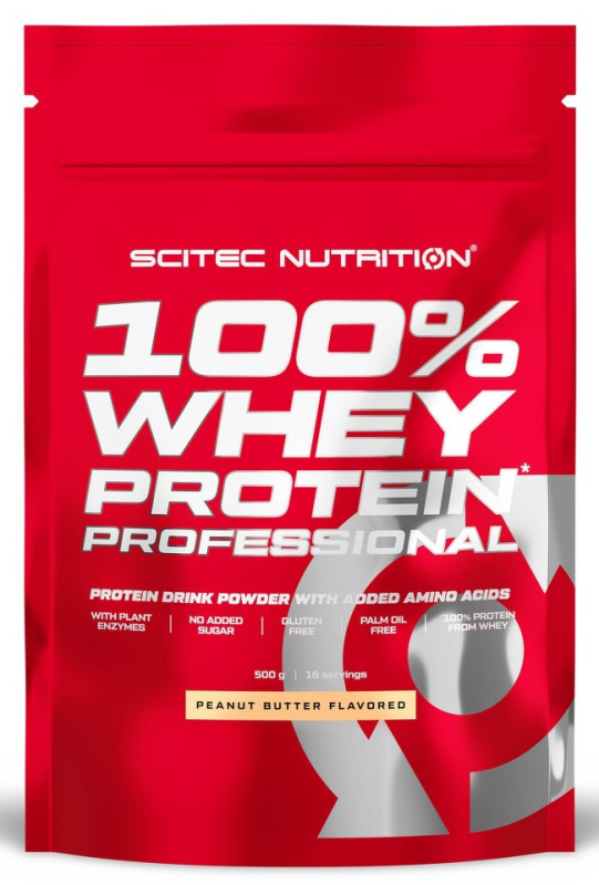 Scitec Nutrition 100% Whey Protein Professional, 500 g Příchuť: Arašídové máslo