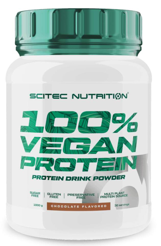 Scitec Nutrition Scitec 100% Vegan Protein 1000 g - čokoláda