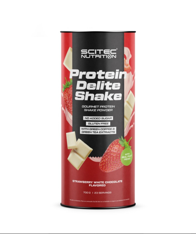 Scitec Nutrition Scitec Protein Delite Shake 700 g - jahoda/bílá čokoláda