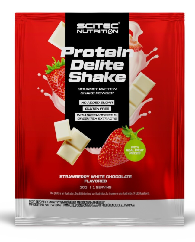 Scitec Nutrition Scitec Protein Delite Shake 30 g - jahoda/bílá čokoláda