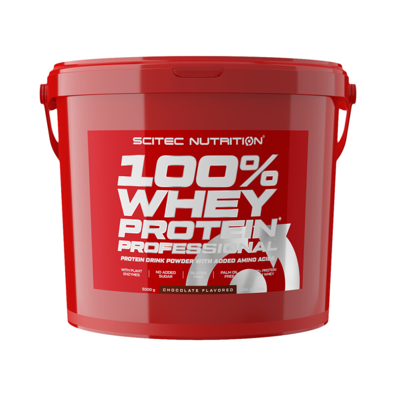 Scitec Nutrition 100% Whey Protein Professional 5 kg Příchuť: Jahoda